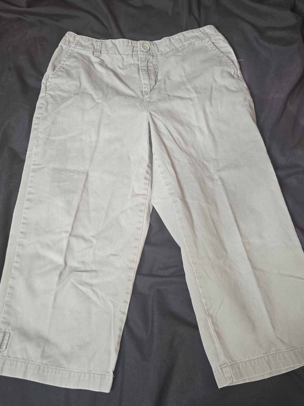Vtg Jamaica Bay Khaki Cotton Capri Pants